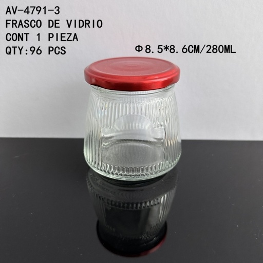 [AV-4791-3 [96 PZS/ CAJA]] [AV-4791-3] FRASCO DE VIDRIO 