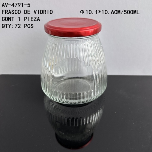 [AV-4791-5 [72 PZS/ CAJA]] [AV-4791-5] FRASCO DE VIDRIO 