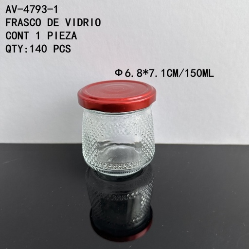 [AV-4793-1 [140 PZS/ CAJA]] [AV-4793-1] FRASCO DE VIDRIO 