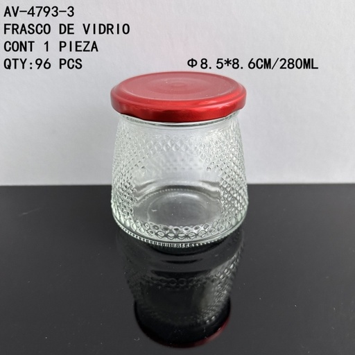 [AV-4793-3 [96 PZS/ CAJA]] [AV-4793-3] FRASCO DE VIDRIO 