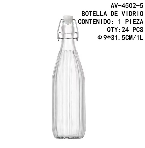 [AV-4502-5 [24 PZS/ CAJA]] [AV-4502-5] BOTELLA DE VIDRIO 