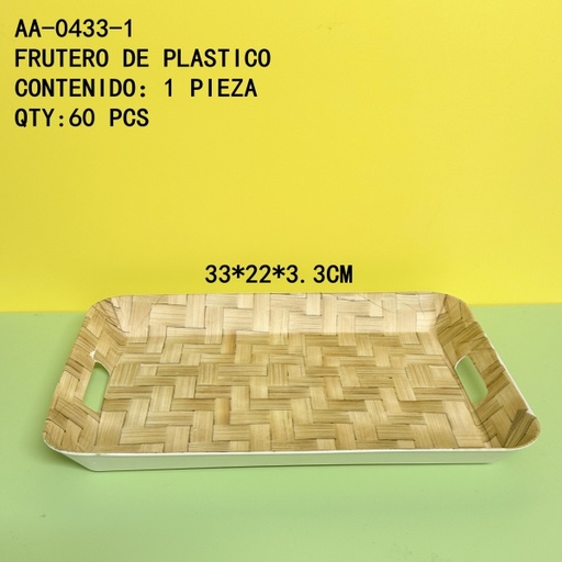 [AA-0433-1 [60 PZS/ CAJA]] [AA-0433-1] FRUTERO DE PLASTICO 