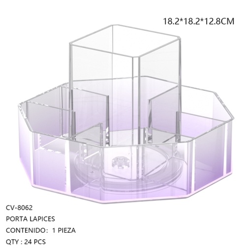 [CV-8062 [24 PZS/ CAJA]] [CV-8062] PORTA LAPICES 