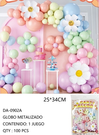 [DA-0902A [100 PZS/ CAJA]] [DA-0902A] GLOBO METALIZADO 
