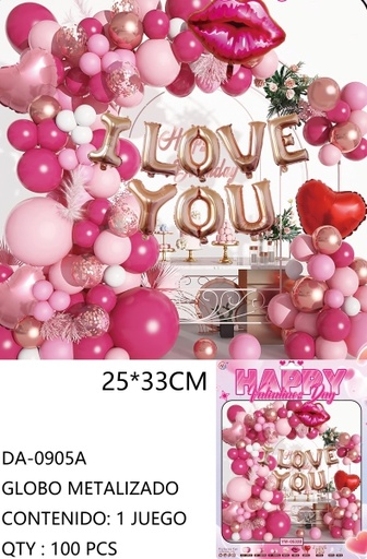 [DA-0905A [100 PZS/ CAJA]] [DA-0905A] GLOBO METALIZADO 