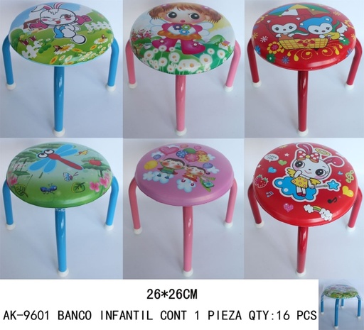 [AK-9601 [16 PZS/ CAJA]] [AK-9601] BANCO INFANTIL 