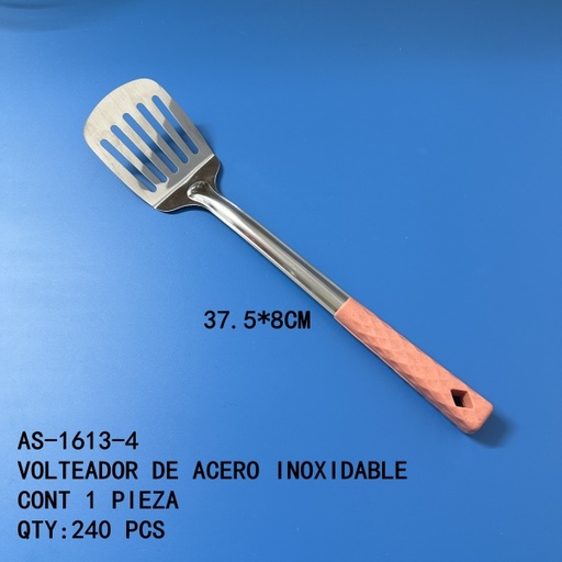[AS-1613-4 [240 PZS/ CAJA]] [AS-1613-4] VOLTEADOR DE ACERO INOXIDABLE 