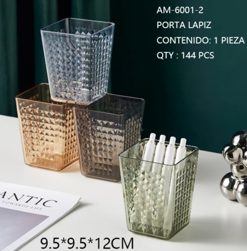 [AM-6001-2 [144 PZS/ CAJA]] [AM-6001-2] PORTA LAPIZ 
