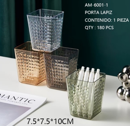 [AM-6001-1 [180 PZS/ CAJA]] [AM-6001-1] PORTA LAPIZ 