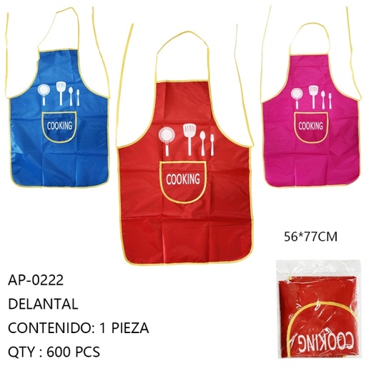 [AP-0222 [600 PZS/ CAJA]] [AP-0222] DELANTAL 