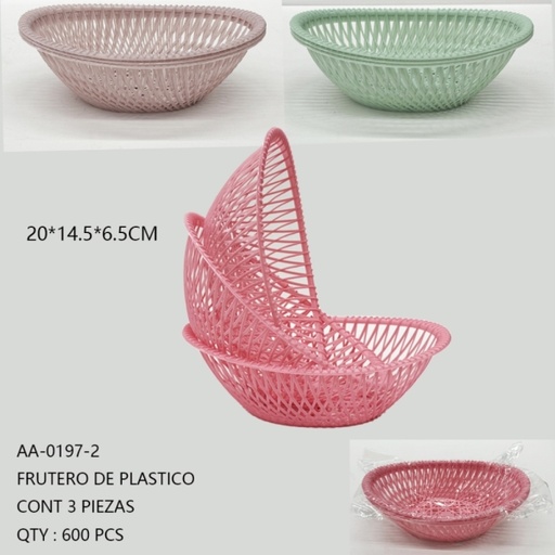 [AA-0197-2 [600 PZS/CAJA]] [AA-0197-2] FRUTERO DE PLASTICO