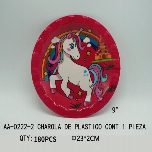 [AA-0222-2 [180 PZS/CAJA]] [AA-0222-2] CHAROLA DE PLASTICO