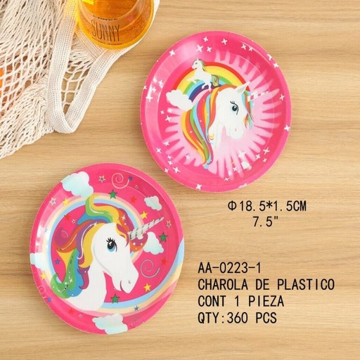 [AA-0223-1 [360 PZS/CAJA]] [AA-0223-1] CHAROLA DE PLASTICO