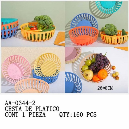 [AA-0344-2 [160 PZS/CAJA]] [AA-0344-2] CESTA DE PLATICO