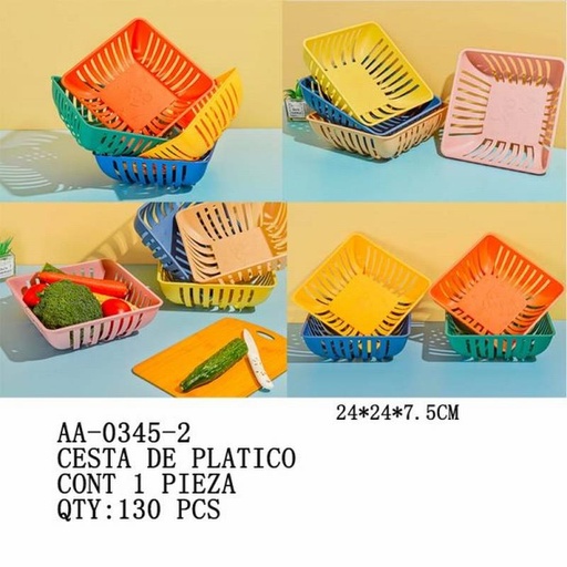 [AA-0345-2 [130 PZS/CAJA]] [AA-0345-2] CESTA DE PLATICO