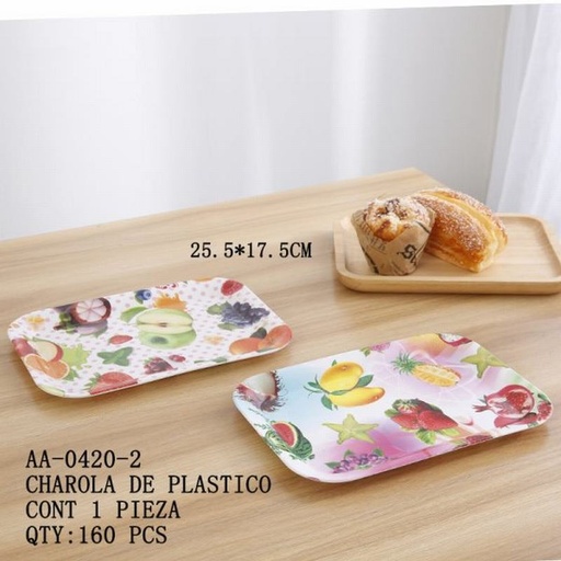 [AA-0420-2 [160 PZS/CAJA]] [AA-0420-2] CHAROLA DE PLASTICO