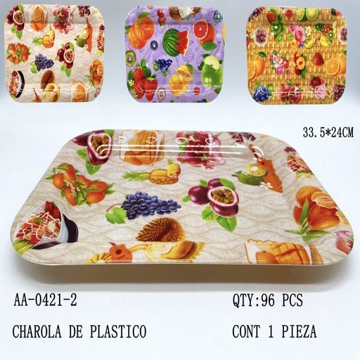 [AA-0421-2 [96 PZS/CAJA]] [AA-0421-2] CHAROLA DE PLASTICO