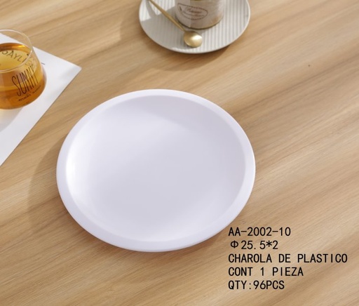 [AA-2002-10 [96 PZS/CAJA]] [AA-2002-10] CHAROLA DE PLASTICO