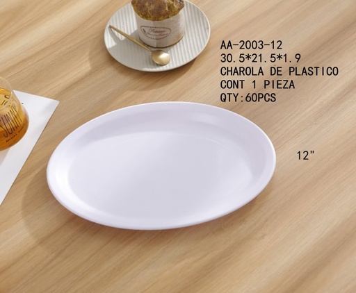 [AA-2003-12 [60 PZS/CAJA]] [AA-2003-12] CHAROLA DE PLASTICO