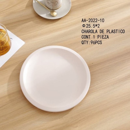 [AA-2022-10 [96 PZS/CAJA]] [AA-2022-10] CHAROLA DE PLASTICO