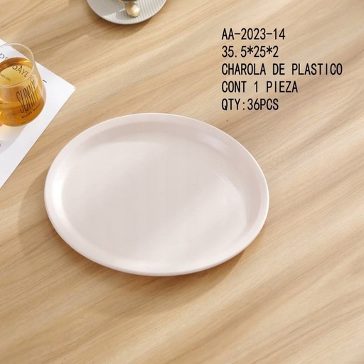 [AA-2023-14 [36 PZS/CAJA]] [AA-2023-14] CHAROLA DE PLASTICO