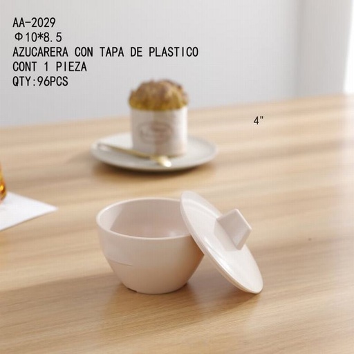 [AA-2029 [96 PZS/CAJA]] [AA-2029] AZUCARERA CON TAPA DE PLASTICO