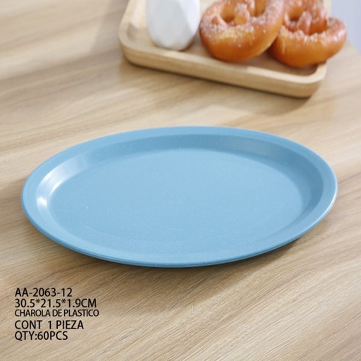 [AA-2063-12 [60 PZS/CAJA]] [AA-2063-12] CHAROLA DE PLASTICO