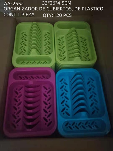 [AA-2552 [120 PZS/CAJA]] [AA-2552] ORGANIZADOR DE CUBIERTOS, DE PLASTICO