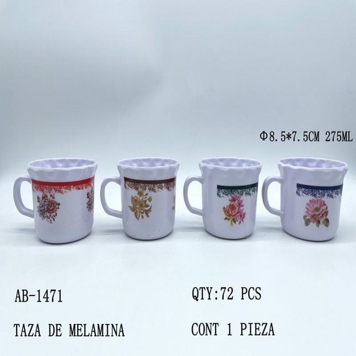 [AB-1471 [72 PZS/CAJA]] [AB-1471] TAZA DE MELAMINA
