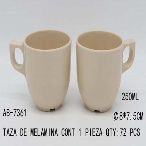 [AB-7361 [72 PZS/CAJA]] [AB-7361] TAZA DE MELAMINA