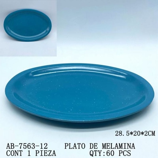 [AB-7563-12 [60 PZS/CAJA]] [AB-7563-12] PLATO DE MELAMINA