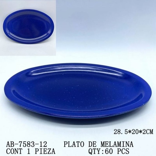 [AB-7583-12 [60 PZS/CAJA]] [AB-7583-12] PLATO DE MELAMINA