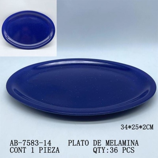 [AB-7583-14 [36 PZS/CAJA]] [AB-7583-14] PLATO DE MELAMINA