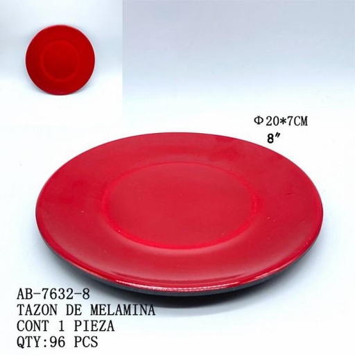 [AB-7632-8 [144 PZS/CAJA]] [AB-7632-8] PLATO DE MELAMINA