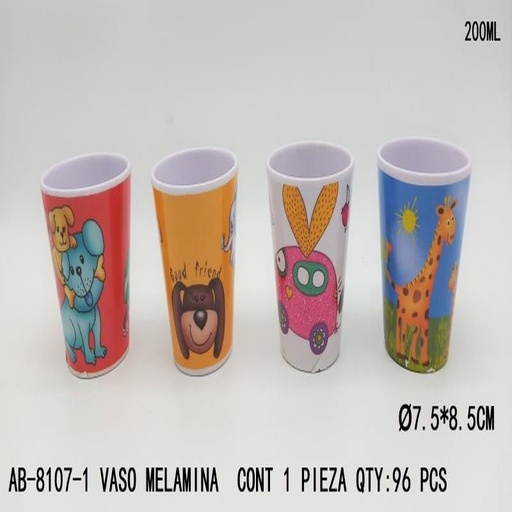 [AB-8107-1 [96 PZS/CAJA]] [AB-8107-1] VASO DE MELAMINA