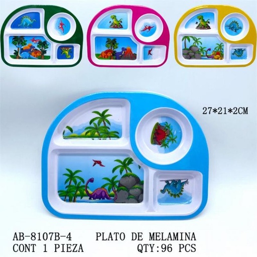 [AB-8107B-4 [96 PZS/CAJA]] [AB-8107B-4] PLATO DE MELAMINA