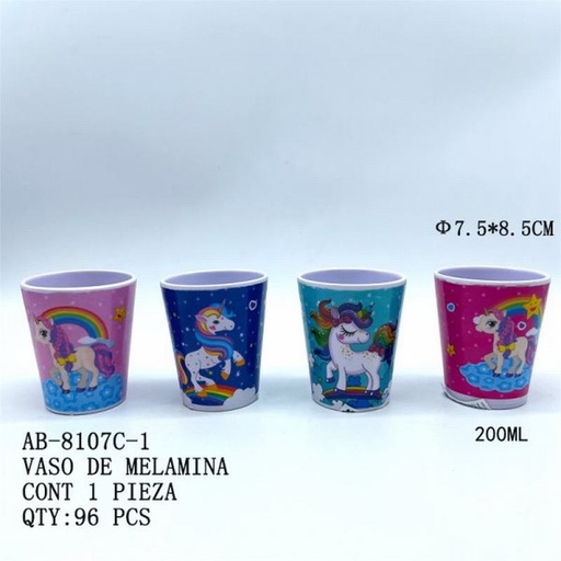[AB-8107C-1 [96 PZS/CAJA]] [AB-8107C-1] VASO DE MELAMINA