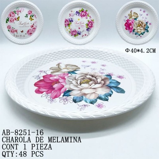 [AB-8251-16 [48 PZS/CAJA]] [AB-8251-16] CHAROLA DE MELAMINA