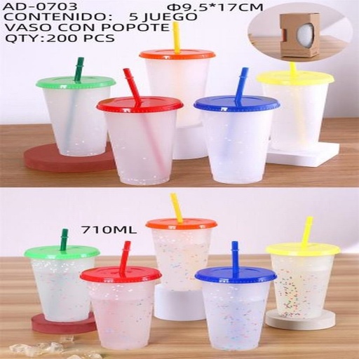 [AD-0703 [200 PZS/CAJA]] [AD-0703] VASO CON POPOTE