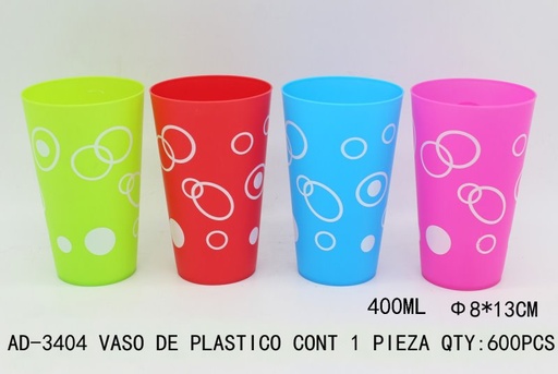 [AD-3404 [600 PZS/CAJA]] [AD-3404] VASO DE PLASTICO