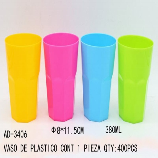 [AD-3406 [400 PZS/CAJA]] [AD-3406] VASO DE PLASTICO