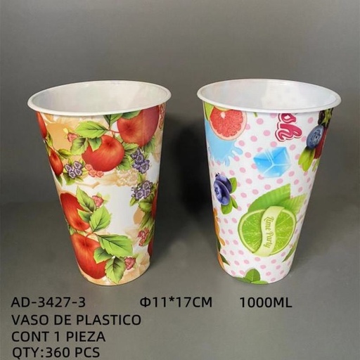 [AD-3427-3 [360 PZS/CAJA]] [AD-3427-3] VASO DE PLASTICO