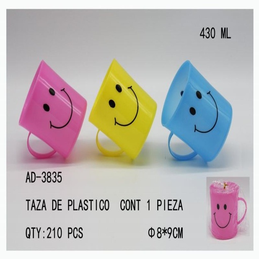 [AD-3835 [210 PZS/CAJA]] [AD-3835] TAZA DE PLASTICO