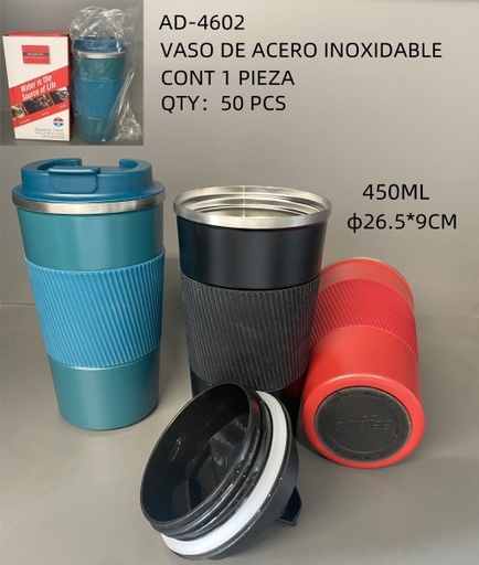 [AD-4602 [50 PZS/CAJA]] [AD-4602] VASO DE ACERO INOXIDABLE