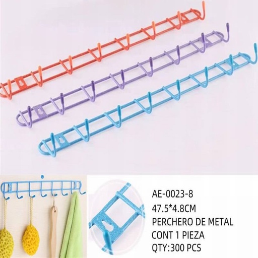 [AE-0023-8 [300 PZS/CAJA]] [AE-0023-8] PERCHERO DE METAL