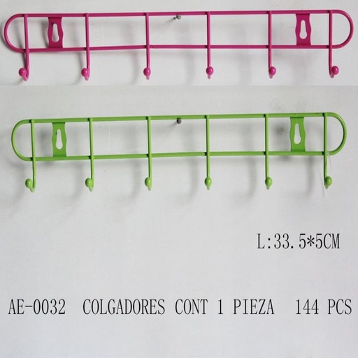 [AE-0032 [144 PZS/CAJA]] [AE-0032] PERCHERO DE METAL