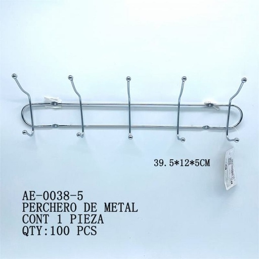 [AE-0038-5 [100 PZS/CAJA]] [AE-0038-5] PERCHERO DE METAL