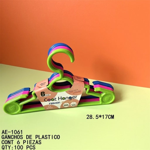 [AE-1061 [100 PZS/CAJA]] [AE-1061] GANCHOS DE PLASTICO