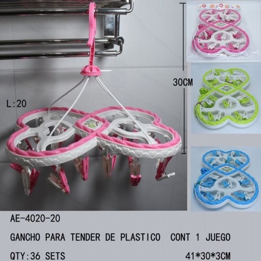 [AE-4020-20 [36 PZS/CAJA]] [AE-4020-20] B-GANCHO PARA TENDER DE PLASTICO