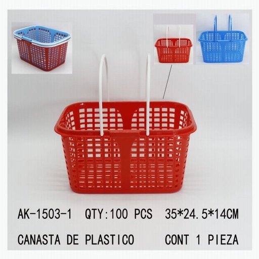 [AK-1503-1 [100 PZS/CAJA]] [AK-1503-1] CANASTA DE PLASTICO